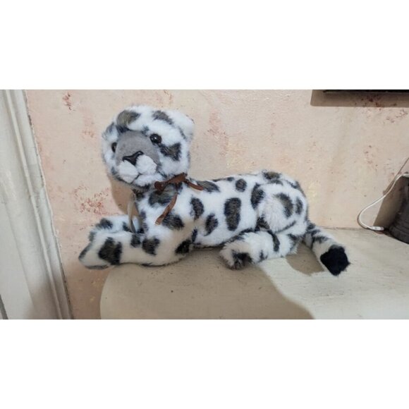 Vintage Dakin Snow Leopard Plush Toy 1989 Realistic Stuffed Animal 12" - Picture 7 of 10